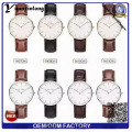 Cuero italiano de calidad Movt Japón moda YXL-654 correas relojes